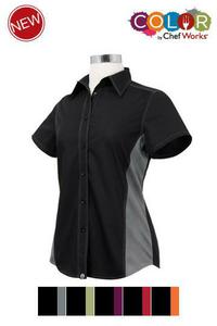 Female Contrast Shirt by Chef Works, Style: CSWC