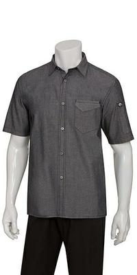 Detroit S/s Denim Shirt by Chef Works, Style: SKS002